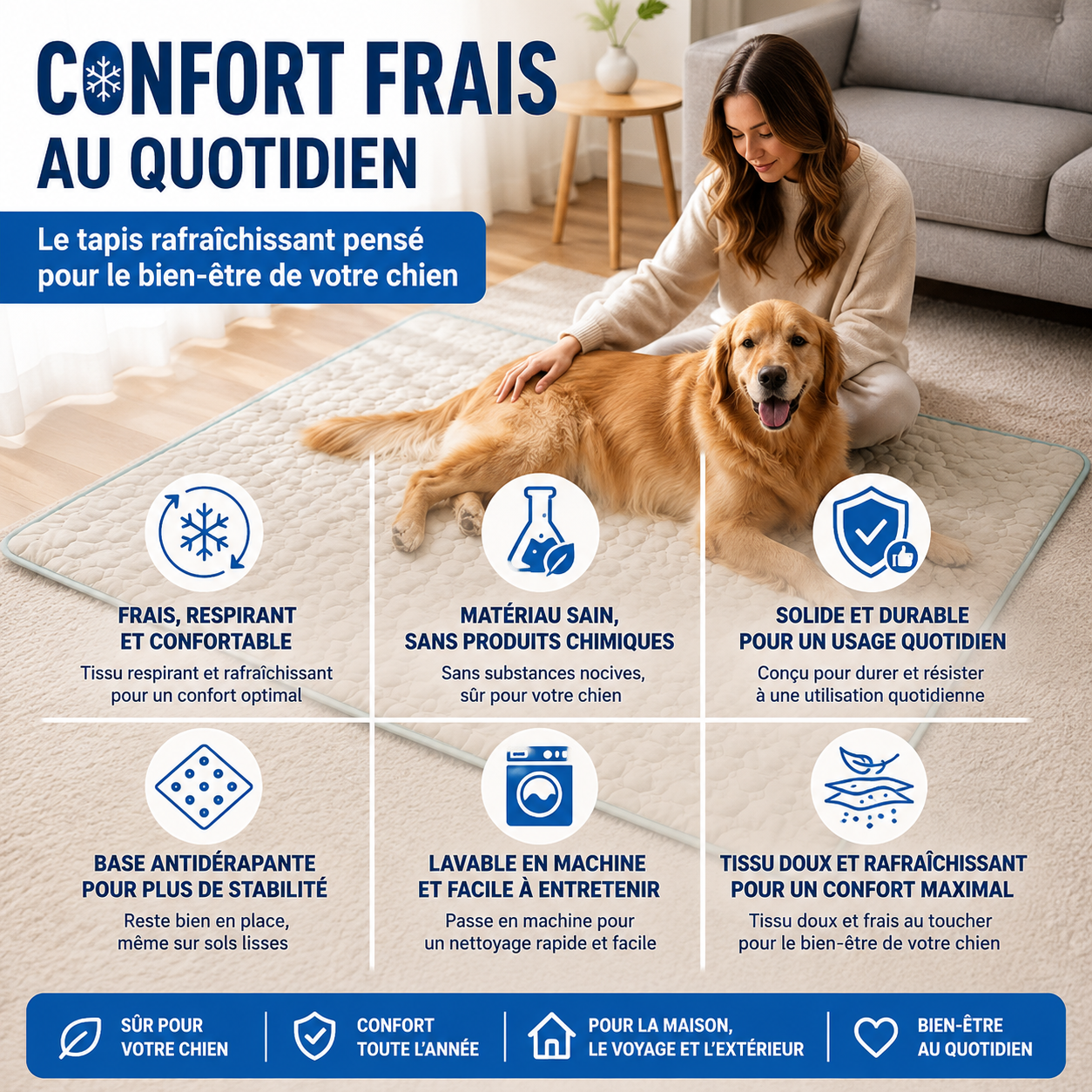 Tapis rafraîchissant Arctic™ pour chiens